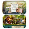 CUTE ROOM Doll House Furnitures Box Theatre DIY Model Miniatures Wooden Dollhouse Toys For children Countryside Notes LJ200909