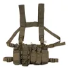 Multicam 전술 탄약 가슴 장비 이동식 사냥 Airsoft 페인트 볼 기어 조끼 AK 47/74 Magazine Pouch 201214