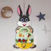 DIY войлочные игрушки пасхальный кролик съемные подвески настенные украшения ручной работы детские разведывательные игрушки пасхальный орнамент домашний декор YG1031
