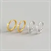 Hoop & Huggie 2021 Women Trendy Minimalist Bling 925 Sterling Silver Earrings For Lovers' Engagement Party Charm Small EarRing Jewelry1
