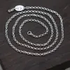 S925 Sterling Silver Necklace Bead Chain Personlig klassiska smycken Long Sweater Halsband Parmodeller Skicka LOVER039S GIFT8546900