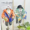 Abbigliamento autunnale per bambini Completo da RAGAZZO Autunno nuovo stile Felpa con cappuccio con cerniera cartone animato per BAMBINI Set casual in tre pezzi per bambini