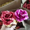 24 Karat Goldfolie Roségoldfolie Blumenimitation Blume Weihnachten Valentinstag Geschenk kreatives Geschenk Aktivität Giveaway T3I51632