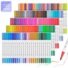 120 Farben Pinsel Fineliner Stifte Farbstifte Pinselspitze Kunstmarker zum Färben Skizzieren Malen 201116