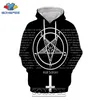 SONSPEE 3D Print Satan Hoodie Männer Frauen Lässige Dämon Mantel Street Hip Hop Pullover Tops Tod Böse Satanic Sweatshirt 201020