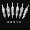 50Pcs Tattoo Needles Cartridges Disposable Sterilized Permanent Makeup Needle Eyebrow Lip Machine Pen Professional Tool 220224
