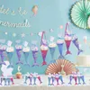 48pcs Mermaid Paper Candy Box Kids Girls Birthday Cookie Treat Bags Mermaid Birthday Party Gift Packaging Decoration Baby Shower H1231