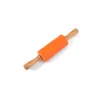 Rouleau à pâtisserie en silicone pour la cuisson de biscuits à pizza Surface antiadhésive Manche en bois 4 couleurs Rouleaux de pâte Outils de cuisine RRB14399