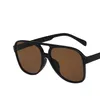 Sonnenbrille YOOSKE 2022 Frauen Vintage Marke Designer Gelbe Sonnenbrille Weibliche Übergroße Sonnenbrille Brillen Shades UV400