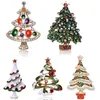 Broche de árbol de Navidad, accesorios de Navidad
