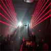 4 SZTUK Profesjonalny Klub Ruchomy Head DJ Lazer Light 8 Heads Red lub Green Color DMX Beam Bar Laser Moving Head Light