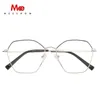 Lunettes de soleil de mode Frames Meeshow Polygonl Lunettes Unisexe Hip Hop Plaine pour les hommes Couleur de Metal Coumor Metal Couleur de mariage Eyeglass 20211