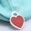 1005 sterling silver charm original hjärta halsband, klassisk stil tre färger, semestergåva till flickvän Q0531