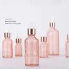 5ml 10ml 30ml 50ml Pink Glass Dropper Bottle Refillable Essential Oil Vials Perfume Sample Test Bottle Travel Cosmetic Container