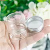 37 * 40 * 24mm 20 ml Glasflaschen Aluminiumkappe Transparent Klarer Flüssigkeitsgeschenk Süßigkeiten Container leer Wunschgläser 12pcshigh-Menge