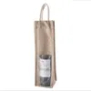 Borsa di stoffa tridimensionale creativa borsa con coulisse regalo borsa con coulisse singola finestra borsa di lino per vino rosso
