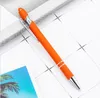 Metalen Pers Pen, Aluminium Pole Pen, Maggie Condensator Touch Ball Pen, Hand geschreven aanraakscherm Custom Logo Gift Pen