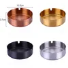 Wholesale Diameter 10CM Ashtray Stainless Steel Ashtray PVD Plated Gold Copper Black Ashtray Home Office