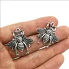 Partihandel Lot 50st / väska Retrostil Gullig bee Zinc Alloy Charms Pendants för smycken Göra DIY armband halsband Örhängen 27 * 28mm