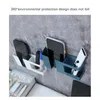 Double Layer Wall Mounted Organizer Box Punch TV Remote Control Storage Phone Plug Wall Holder Charging Multifunction Hooks2907951