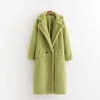 Women's Fur & Faux Women Winter Warm Long Coat Vintage Sleeve Female Thick Teddy Bear Casual Loose Oversize Outwears1