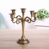 Bronze Candelabra Metal 5-arms/3 arms Candle Holders Wedding Decoration sticks Event Stand Table Centerpiece 211222