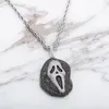 Hoge kwaliteit vergulde CZ Ghost hanger ketting voor mannen vrouwen met gratis 24 inch touw ketting