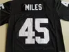 cheap custom PERMIAN 45 MILES football jersey sewing Hip hop loose BLACK WHITE new