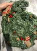 1.8M Christmas Decor Rattan Artificial Flower Tree Ornament Outdoor Garland Wreath Pendant Xmas Party Supplies Door Stairs Decor