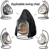 Couverture de chaise d'oeuf suspendue extérieure imperméable à l'eau balançoire protecteur de poussière Patio avec étui de protection à glissière 220302