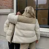 겨울 양털 재킷 여성 가짜 Shearling 겉옷 코트 여성 스웨이드 모피 재킷 코트 남자 따뜻한 두꺼운 양고기 복어 재킷 220118