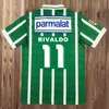93 94 Palmeiras R. CARLOS Retro-Fußballtrikots 1996 EDMUNDO Herren ZINHO RIVALDO EVAIR Heimgrüne Fußballtrikots Herrenuniformen Kurzarm