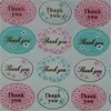 Spring Flower Thank You Sticker Stamping Golden Silver Colors Gift Packing Bag Sticky Paper Festival Party Label Stickers New 0 28nt L2