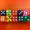Set di dadi 10 colori Dadi da gioco a 6 facce di alta qualità per giochi di famiglia per feste di club Dungeons e dadi di drago