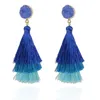 Lijn Tassel gelaagde oorbellen Stud -statement Big Dange Drop Ear Rings For Women Fashion Jewelry Gift Will en Sandy
