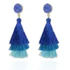 Line tassel Layered earrings stud Statement Big Dangle Drop Ear rings for Women Fashion Jewelry Gift will and sandy