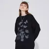 Pull en tricoté Hip Hop Streetwear Harajuku Pullover Mens Pull d'hiver Coton Coton Coton Casual Black 201221