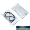 100pcs A Lot White Plastic Packaging Opp Zipper Bags Food Coffee Tea Retail Packages Plastic Bag