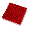 81Pcs Simulation Rose Floral Bath Soap Scented Artificial Flower Wedding Valentine Day Gift Wedding Decorations Party Decoration