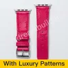 designer watch strap Watchbands 41mm 42mm 38mm 40mm 44mm 45mm iwatch 2 3 4 5 bands Leather Strap Bracelet Fashion Stripes