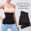 Midja Trainer Kvinnor Klänning Slimming Body ShapeWear Belt Fat Compression Strap Tummy Wrap Trimmer Sauna Corset Elastic 220208