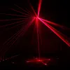 DMX512 LED Stage Laser Lighting Sound Activated 3 Holes RGB Laser Spotlight Disco Rotating Strobe Light for KTV Bar Party