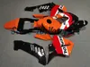 Kit de carénage pour moulage par injection, pour HONDA CBR600RR CBR 600RR 2003 2004 CBR 600F5 CBR600 03 04, ensemble de carénages ABS, cadeaux précieux, orange HM110