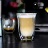 Набор 270 мл наборов кофейных чашек с двойной стеной для Juicedrink Latteespresso Высококачественные чашки боросиликата Y200107