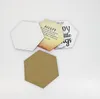 Ronde vierkante zeshoekige vorm warme overdracht afdrukken lege cup pads aangepaste sublimatie coaster matten groothandel