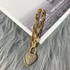 2020 new necklacecelebrity small exaggerated Love pendant bracelet chain set jewerly necklaces fashion mix and match jewlery 9713373