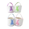 13 Styles DHL Ship!Easter Cotton Linen Rabbit Ear Bag Bunny Ears Basket Easter Gift Portable Canvas Storage Bag Put Easter Eggs