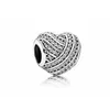 Top Quality 925 Sterling Silver Beads Love Heart Zircon Gemstone Women DIY Making Fine Jewelry Fit Pandora Bracelet Bangle