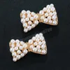 Strass perle nœud papillon broches cristaux bijoux pour femmes mariée fleur mariages fête bureau broche broches cadeaux de haute qualité