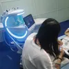 7 i 1 hydra dermabrasion maskin isblå magisk spegel hudanalysator maskin oxygen ansiktsmaskin professionell microdermabrasion ultraljud hudvård maskiner